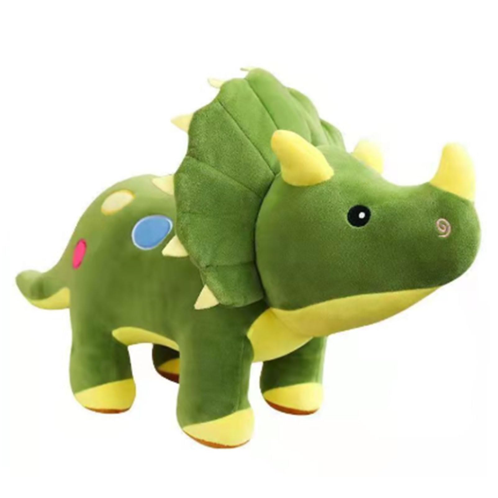 

COZENTA Cute Triceratops Dinosaur Plush Toy (Green, 40cm)