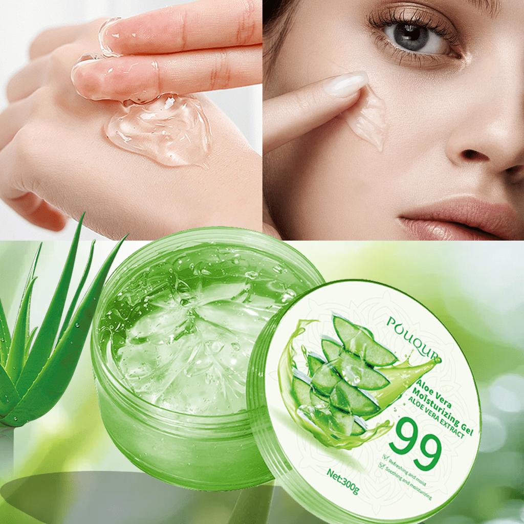 1pc Aloe Vera Gel, Low-Irritation Formula, Rich In Minerals, Natural Plant-Based Moisturizer, For Bo