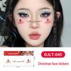 Christmas Tattoo Stickers: Easy-to-Remove Temporary Makeup Tattoos with Tree, Reindeer, and Snowflake Designs.