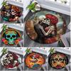 1Pc Day of the Dead Circular Print Rug - Home Decoration Carpet For Living Room Bedroom Flooring Computer Chair Area Rug