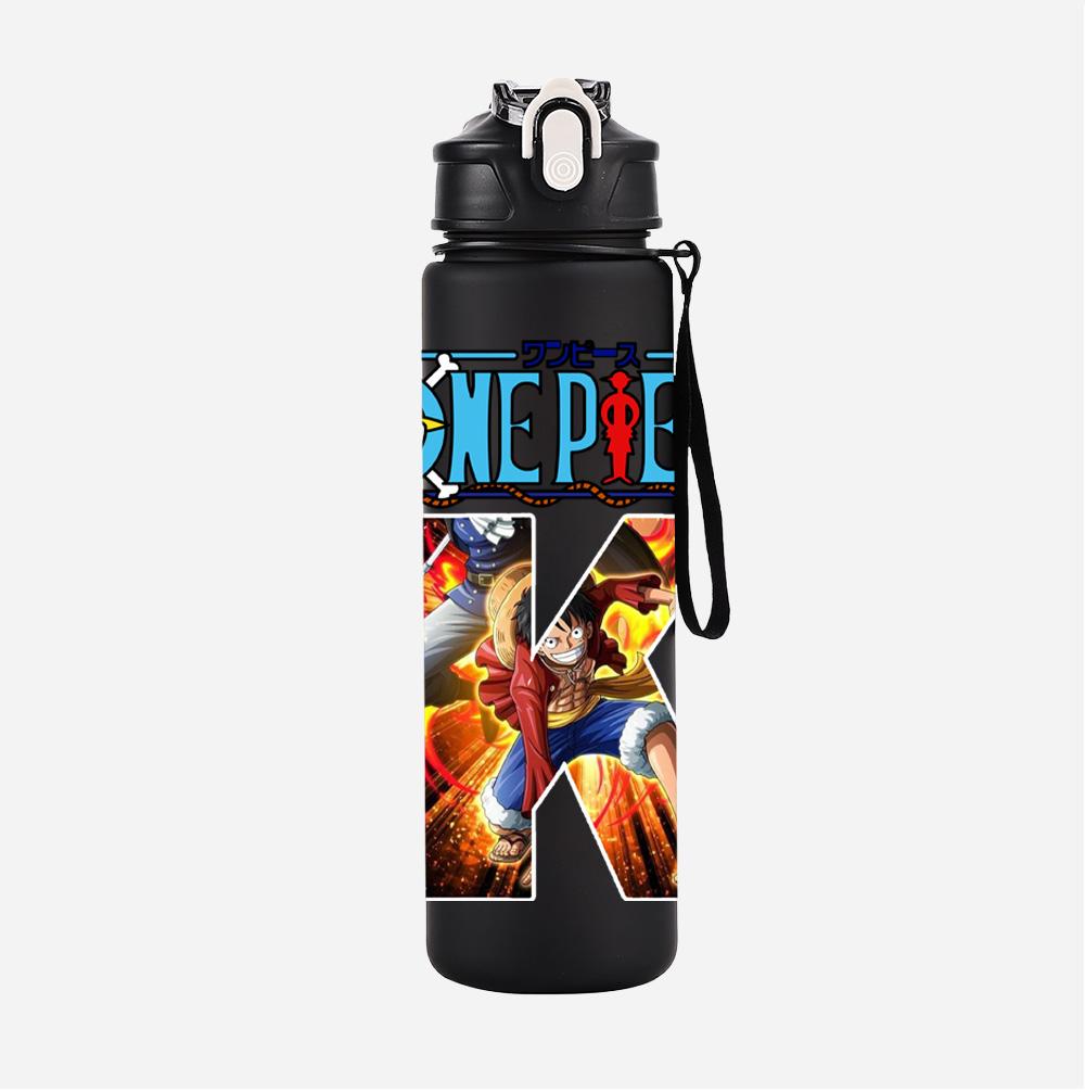 Anime A-Z English Letter Printed Large Capacity Water Cup Demon Hunters Outdoor Portable Drinking Bottle for Boy Girl Gift