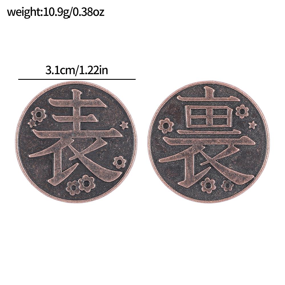 Kimetsu No Yaiba Demon Coin Cosplay Anime Tanjiro Kamado Tsuguko Kanao Tsuyuri Costume Props