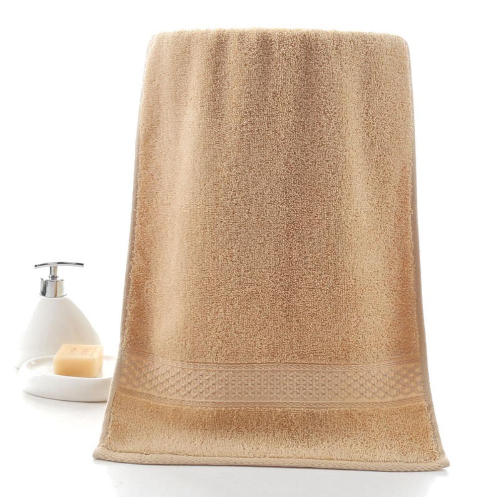 Spot large thickened cotton souvenir towel hotel men's sports face towel plain color broken gear water absorption