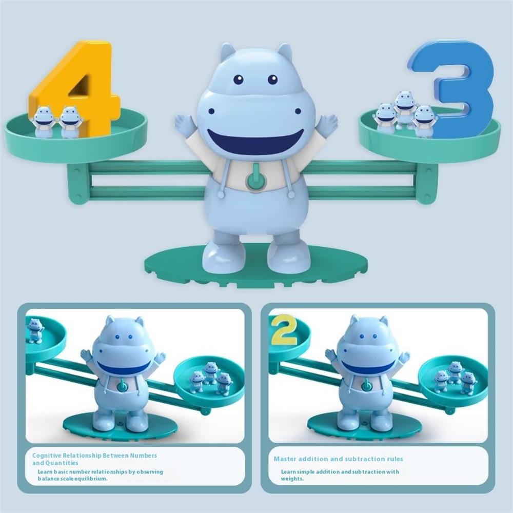 Children Balance Scale Table Game Number Math Educational Toy for Early Learning