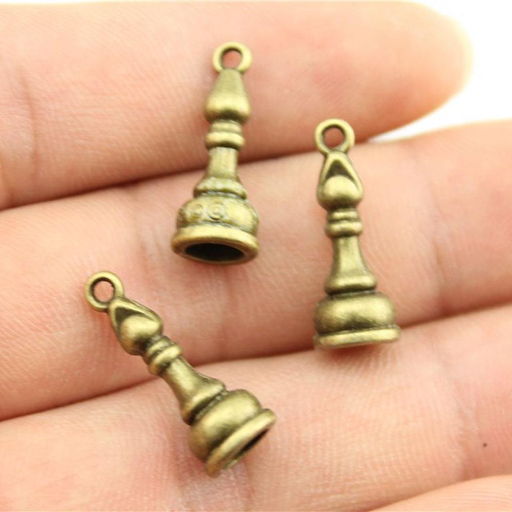 12pcs Chess Charms For Jewelry Making Zinc Alloy Chess Pendant Charms For DIY Fashion Jewelry Charms Making
