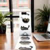 500Pcs Cute Black Cat Stickers Creative Phone Water Bottle Luggage Decals Children Reward Decor Stickers DIY Graffiti Stickers
