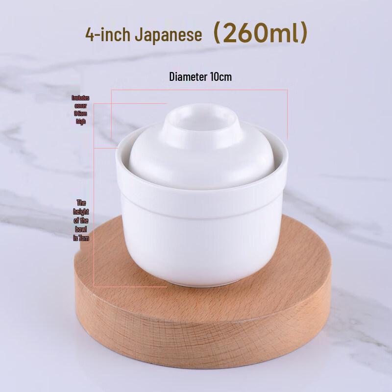 Pure White Ceramic Double Boiler Bowls Set