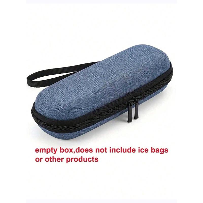 Insulated Portable Insulin Cooler Bag - Friendly Cold Ice Pack Physical Cooler Box Lightweight Simple Zipper Tote Bag Suitcase,