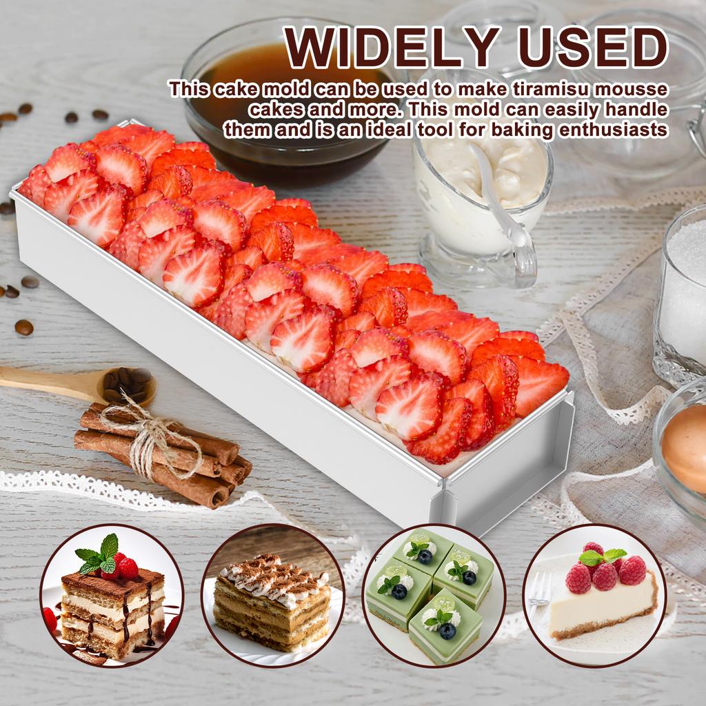 Kitchen Rectangular Cake Mold Cheesecake Pans Toast Mould for Chocolate Dessert Mousse DIY Baking Supplies Cake Bakeware Pans