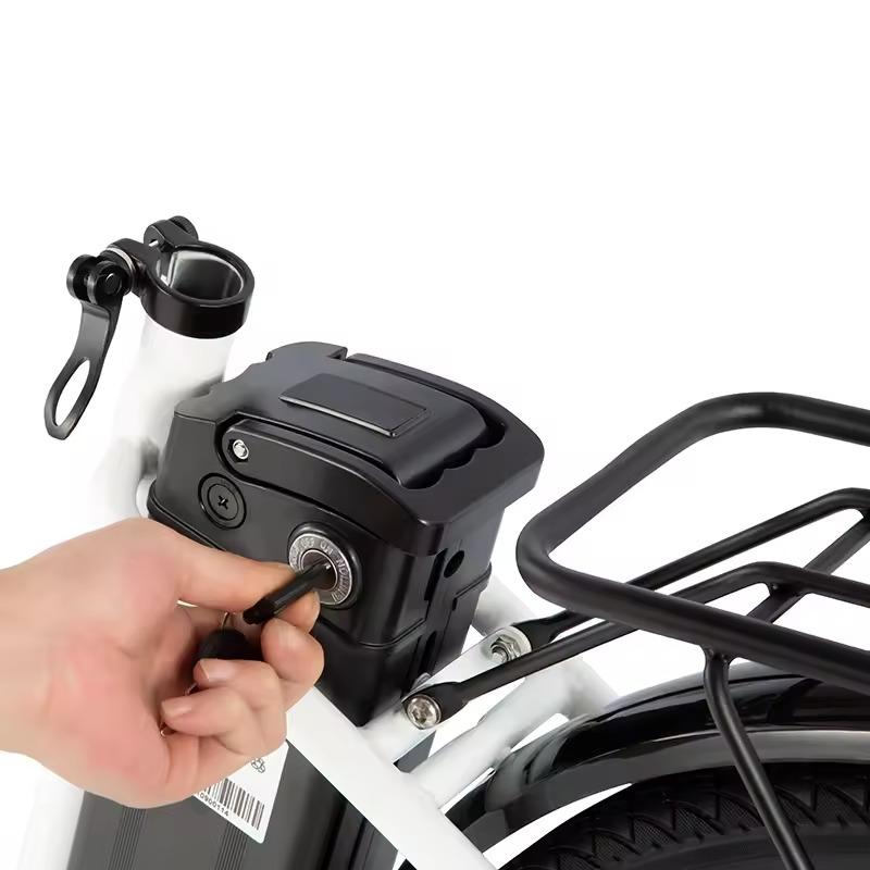 DYU C6 Electric Bike 350W Motor, 36V 12.5Ah Removable Battery, Max Range 40-70KM, 26*1.95 Inch Tires E-Bike
