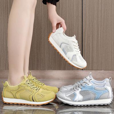 Mesh Ballett Forrest Gump Schuhe für Damen Campus Vielseitig Dicksohlige Lässige Sportschuhe