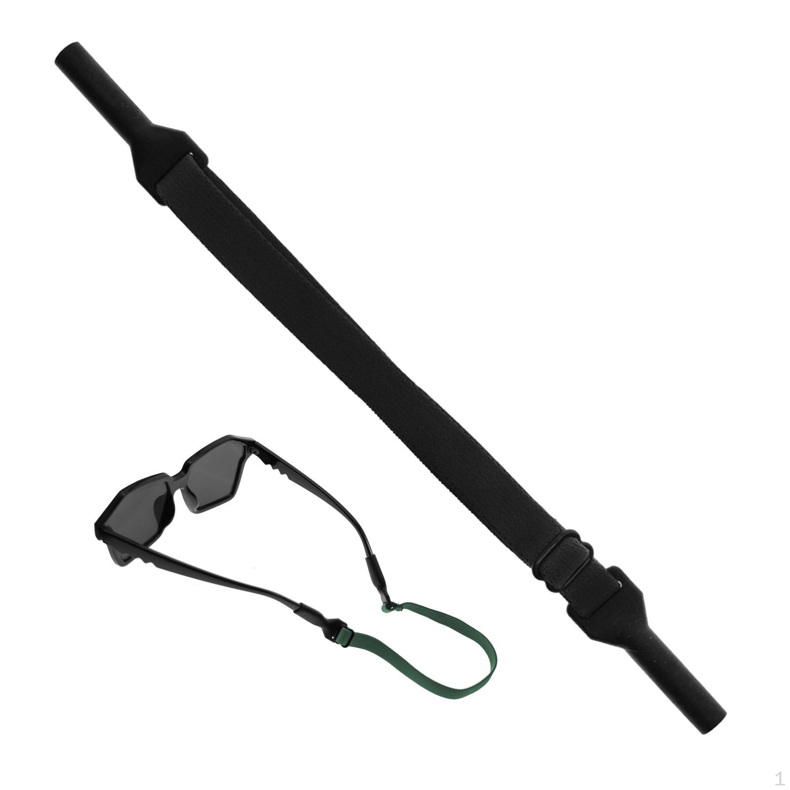

Ремешок для очков, противоскользящий, регулируемый, ремешок-держатель для очков, веревочные очки Black
