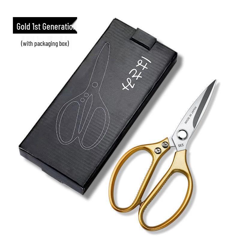 SK5 Stainless Steel Multi-Function Kitchen Scissors with Aluminum Alloy Handle - Ideal for Cutting Chicken Bones, Fish, and Meat
