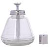 Le Bonarie Glass Bottle with Pump Dispenser, 180ml (Silver)