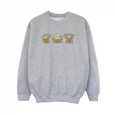 Boys The Mandalorian Grogu Poses Sweatshirt