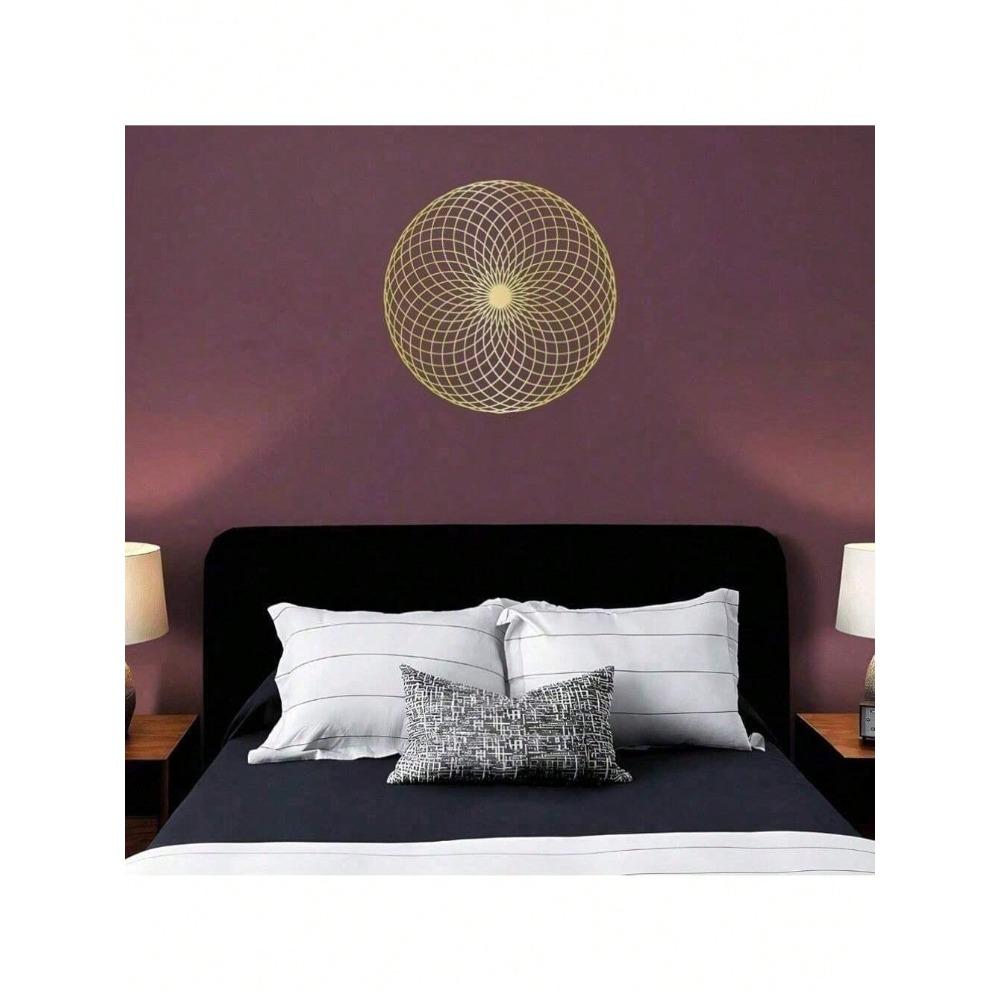 Enlightened Mandala Metal Wall Art Sacred Geometry Decor Waterproof Rust-Proof Durable Home Gift For Bedroom Living Room Bathroom Modern Spiritual