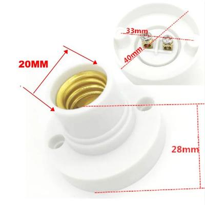 10PCS High Quality New Screw Lamp Base E14 Lamp Holder Socke Base Light Bulb Socket Holder Adapter Lamp Durable