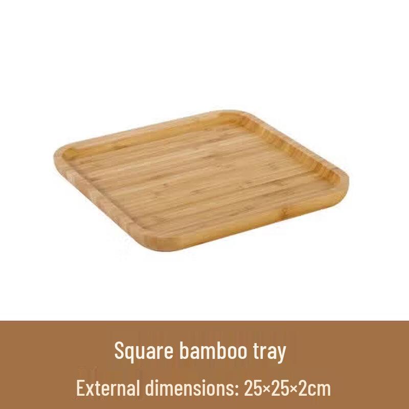 Japanese Style Rectangular Bamboo Tea Tray