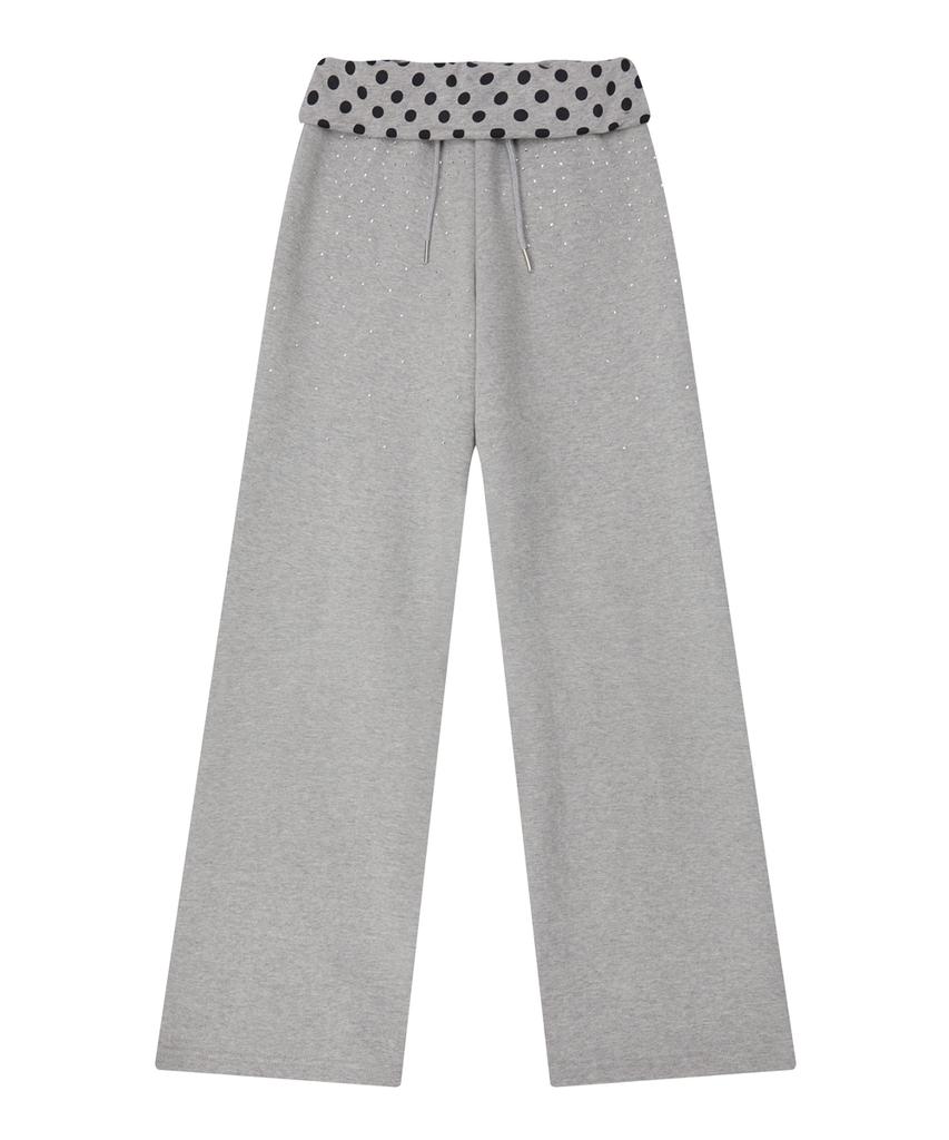 LUVISTRUE Sy Crystal Folding Pants(Gray)