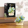 Romantic Floral Building Blocks Flower Potted Roses and Sunflowers Assembled DIY Flower Potted Toys Girls' Valentine's Day Gift