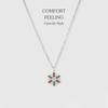 Snowflake Japanese and Korea Style Necklace Titanium Steel Couple's Pendant Christmas