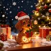 Christmas Dog Lamp LED Night Light Ambient Lighting Decor Gift for Nursery Bedroom Living Room Desk Bedside Table Shelf Decor