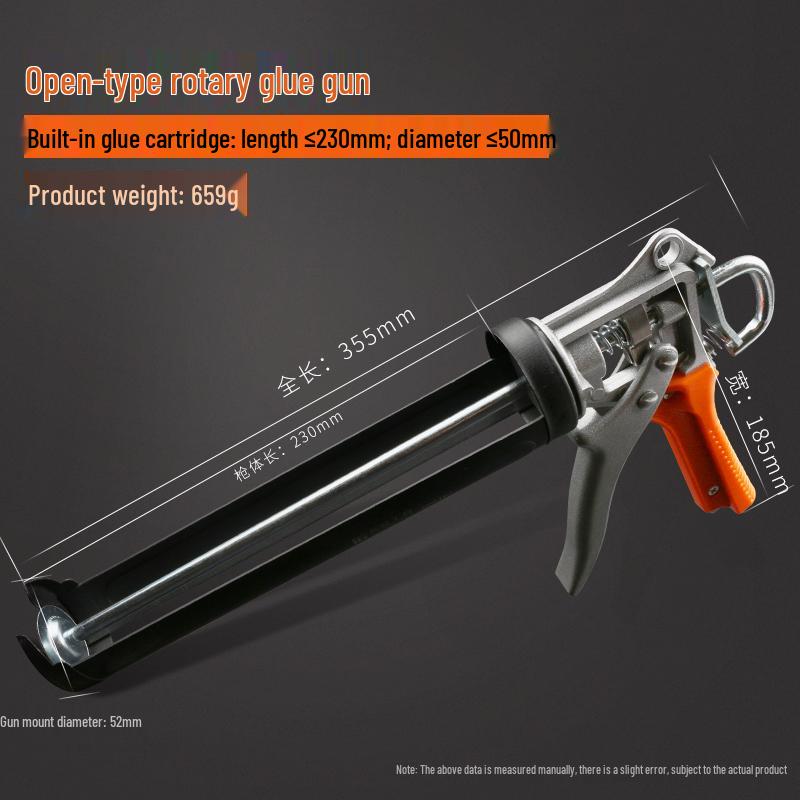 Glass Glue Gun - Silicone Caulking and Sealant Tool for Home Use