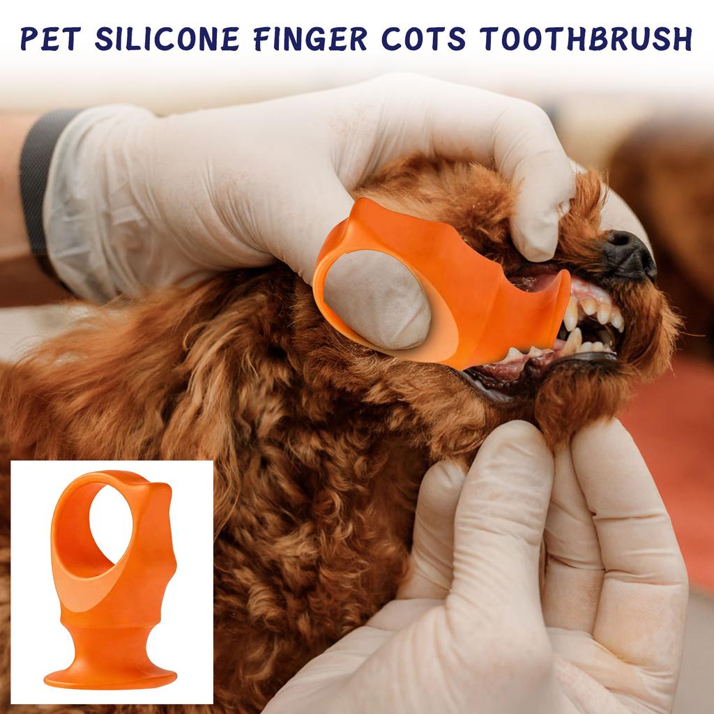 Silicone Finger Toothbrush for Pets Soft Bristles Safe Cleaning Tool for Dogs Cats Oral Hygiene and Gum Care Easy to Use