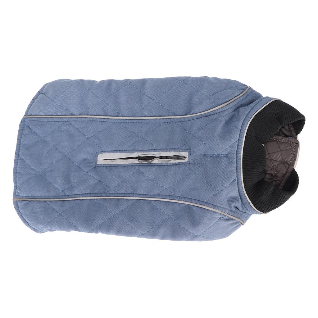 Dog Winter Vest Retro Thickening Warm Reflective Dog Cold Weather Jacket for Autumn Winter
