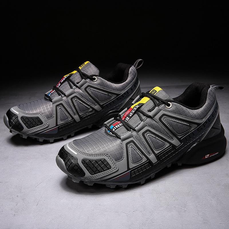 Large Size Men's Shoes Summer New Outdoor Sports Casual Shoes Breathable Mesh Non-slip Travel Shoes Off-road Running Shoes