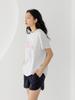 NITINA Organic Silket Print T-Shirt M/Gy