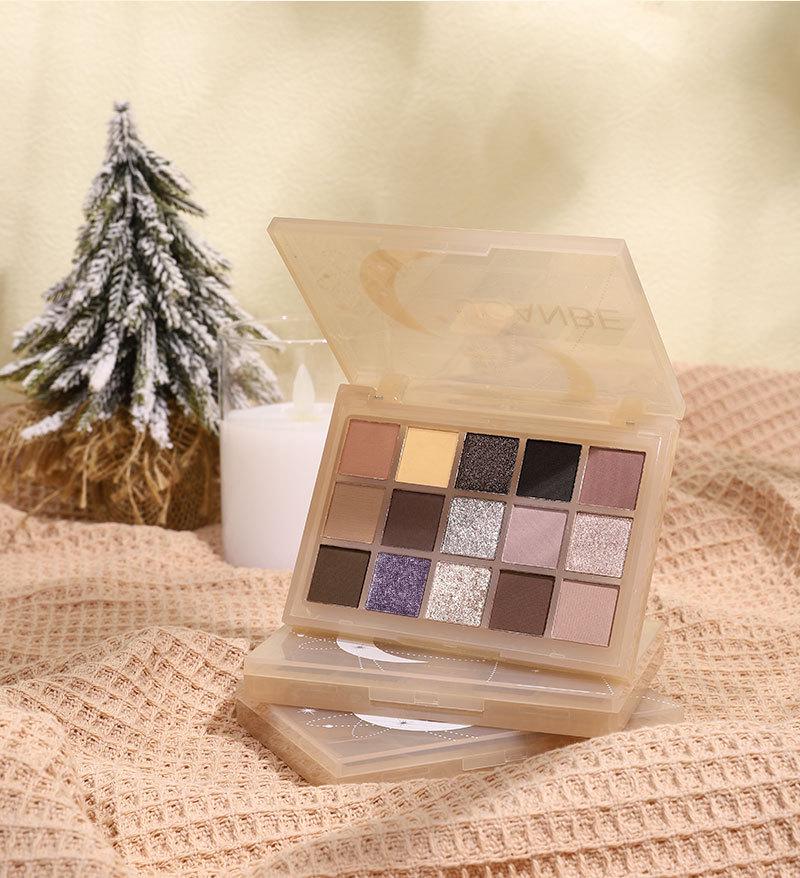 UCANBE Fallen Play: 15-Farben Metallic Lidschatten Palette - Pigmentiert, Langanhaltend, Perfekt für Smoky Eye und Anfänger