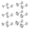 Silver Needle Shiny Zircon Stud Earrings Women Style Cute Sweet Jewelry Accessories Simple  Jewelry Accessories