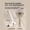 2pcs bathroom crevice cleaning brush, no dead angle floor scrubber for bathroom, toilet, floor, sink, and basin, rotating brush
