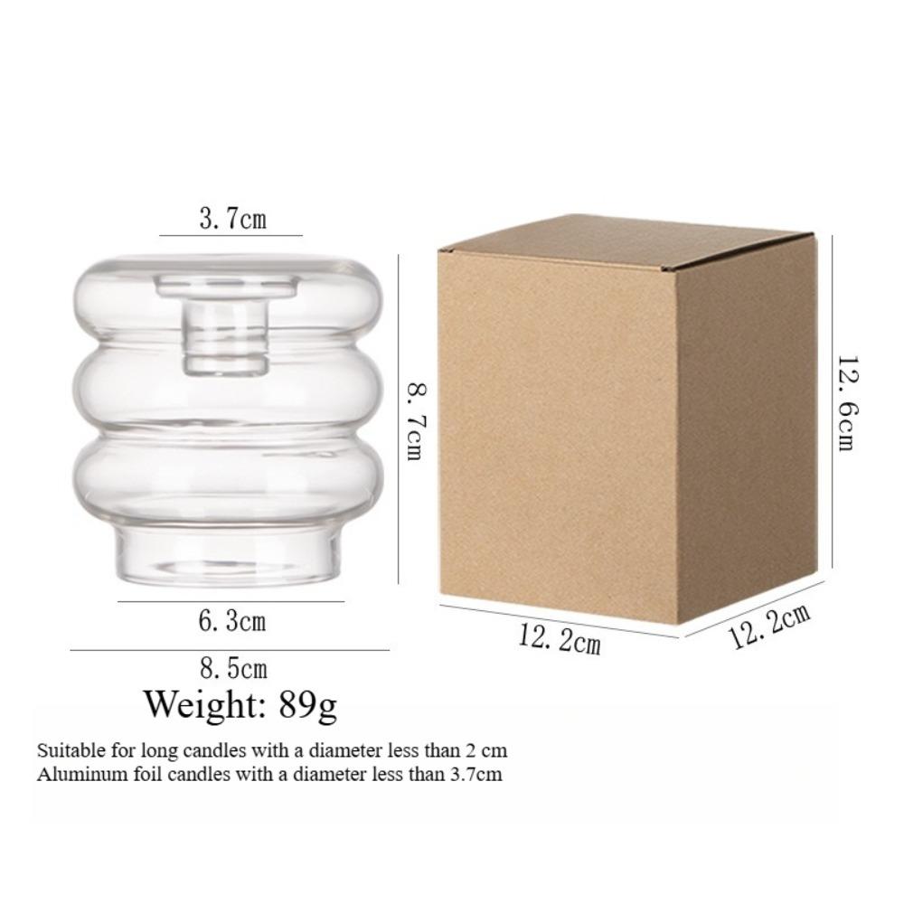 Modern Coloful Glass Candleholder Creative Taper Holders Nordic Home Restaurant Decorations Party Table Centerpiece