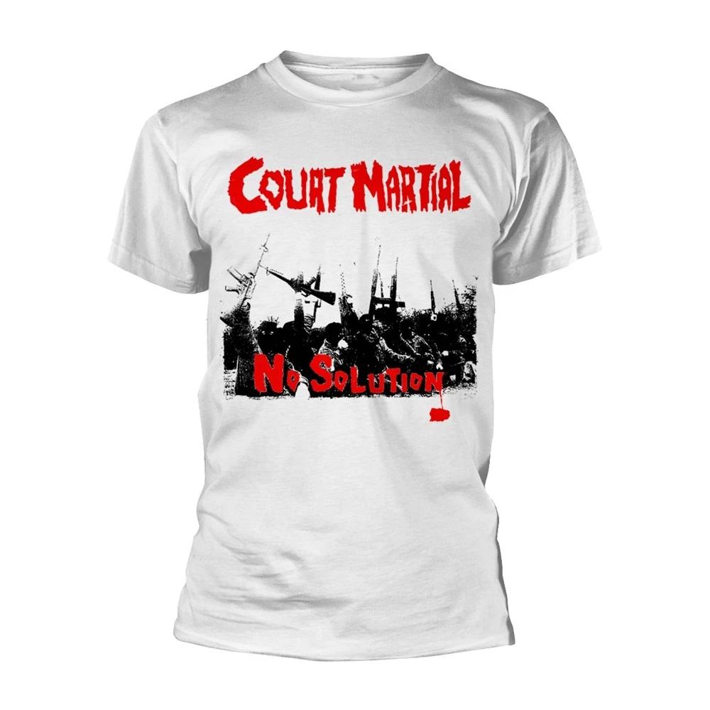 Court Martial No Solution (White) Licensed Tshirt Unisexs L