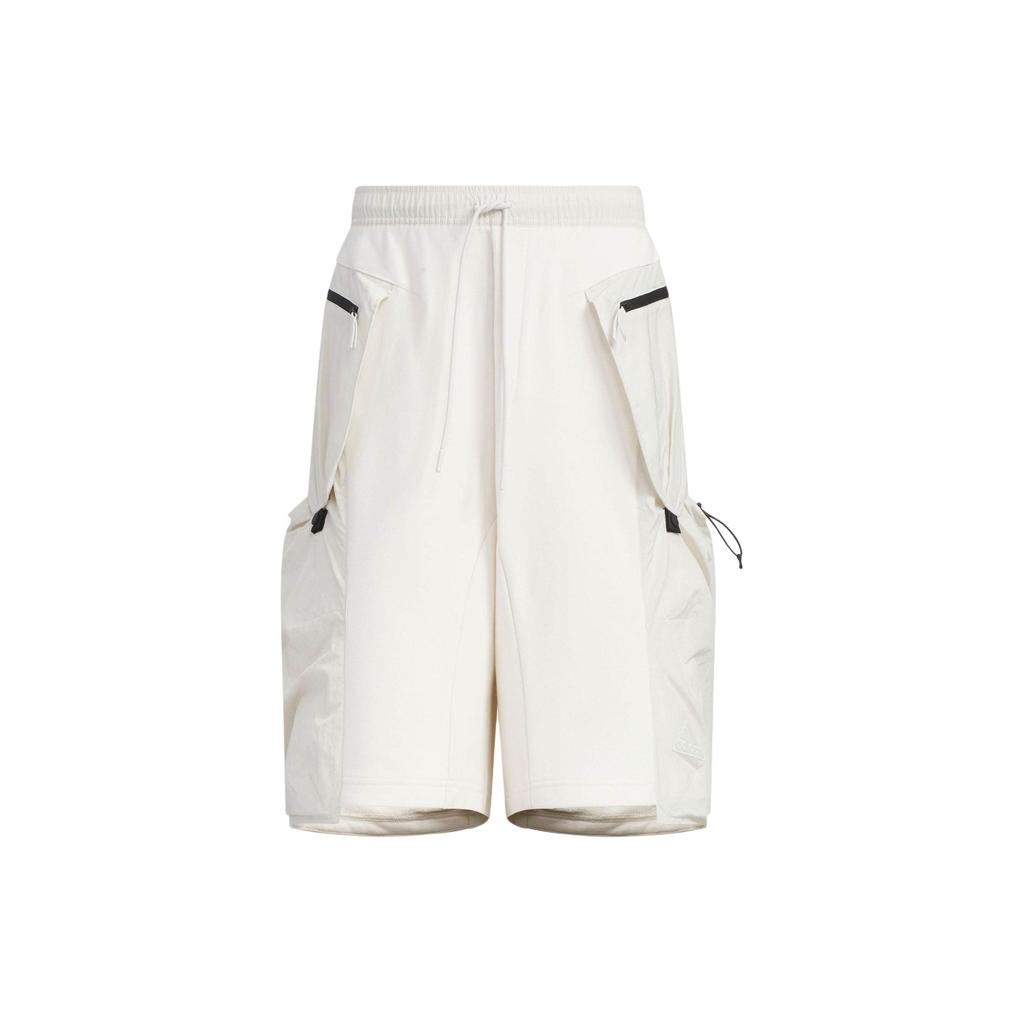 Adidas Future Style Woven Mix Shorts Solid Color Minimalist Workwear Loose Fit Sports Casual Shorts Men Shorts Pink White JI9892