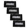 4PCS Under Bed Storage Box 90L Non Woven Foldable Underbed Storage Containers with Clear PVC Window for Clothes