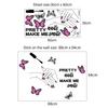 Wall Decal Beauty Salon Manicure Nail Salon Wall Art Sticker Background Wall Luminous Sticker Home Decor Stickers Self-Adhesive