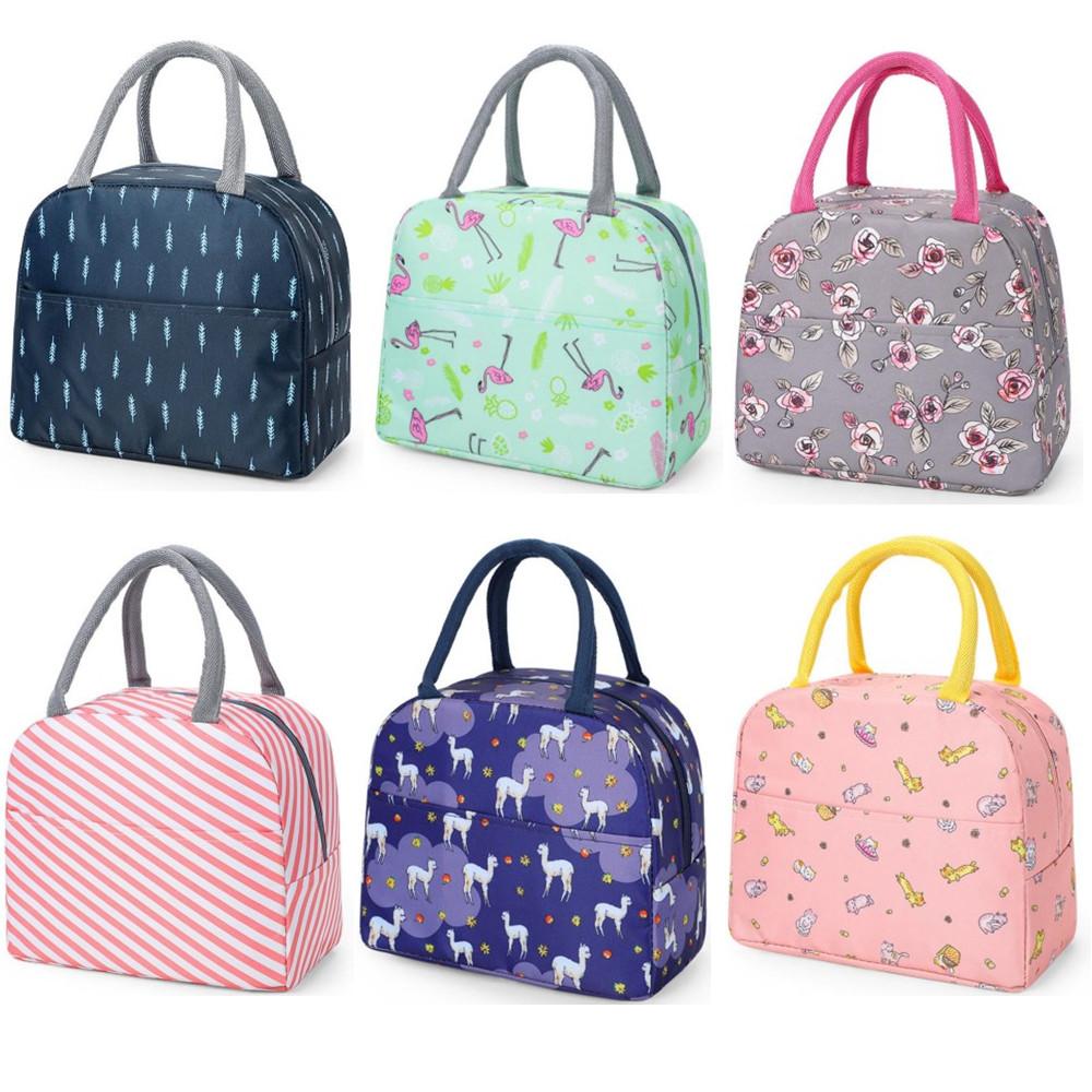 Tragbare Lunchtasche Wasserdicht Isoliert Canvas Kühlertasche Thermisch Lebensmittel Picknick Lunchtaschen für Kinder Schultasche lonchera