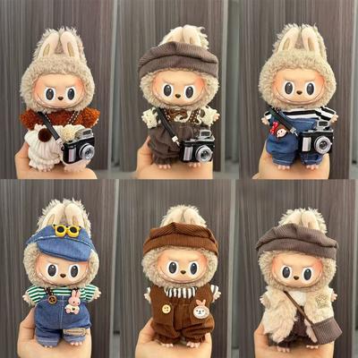For 17cm Labubu Doll Clothes Fashion Clothes Hoodies Doll Clothes Color Match Hoodies Dolls Accessories Cute Decoration Little Cloths