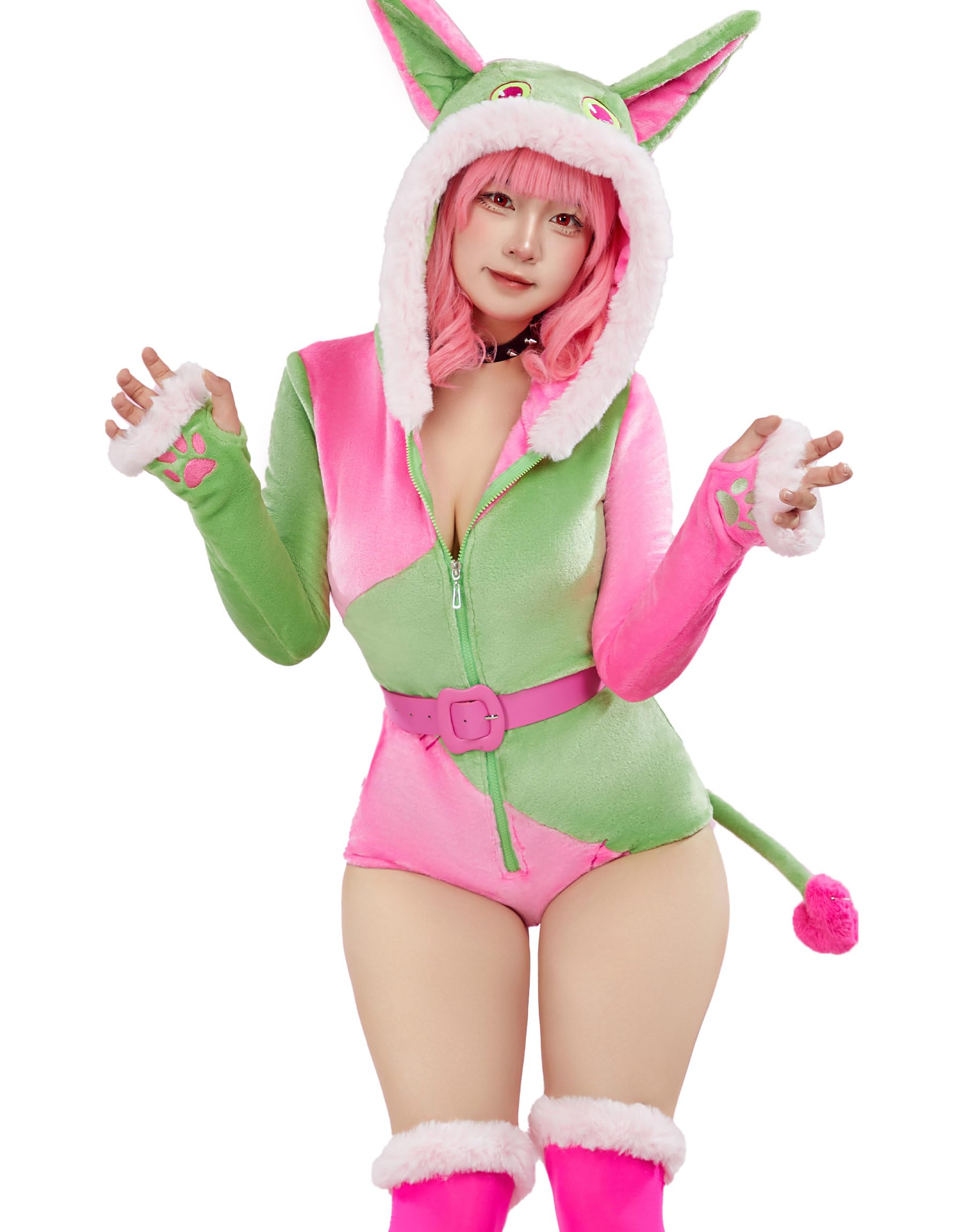 

Mobbunny Красивый Косплей Милый Наряд Длинный Женский Костюм, Аниме/Игра/Домашняя одежда, Пижама, Боди, Леотард, Худи, Собака в стиле животных, Монстр,