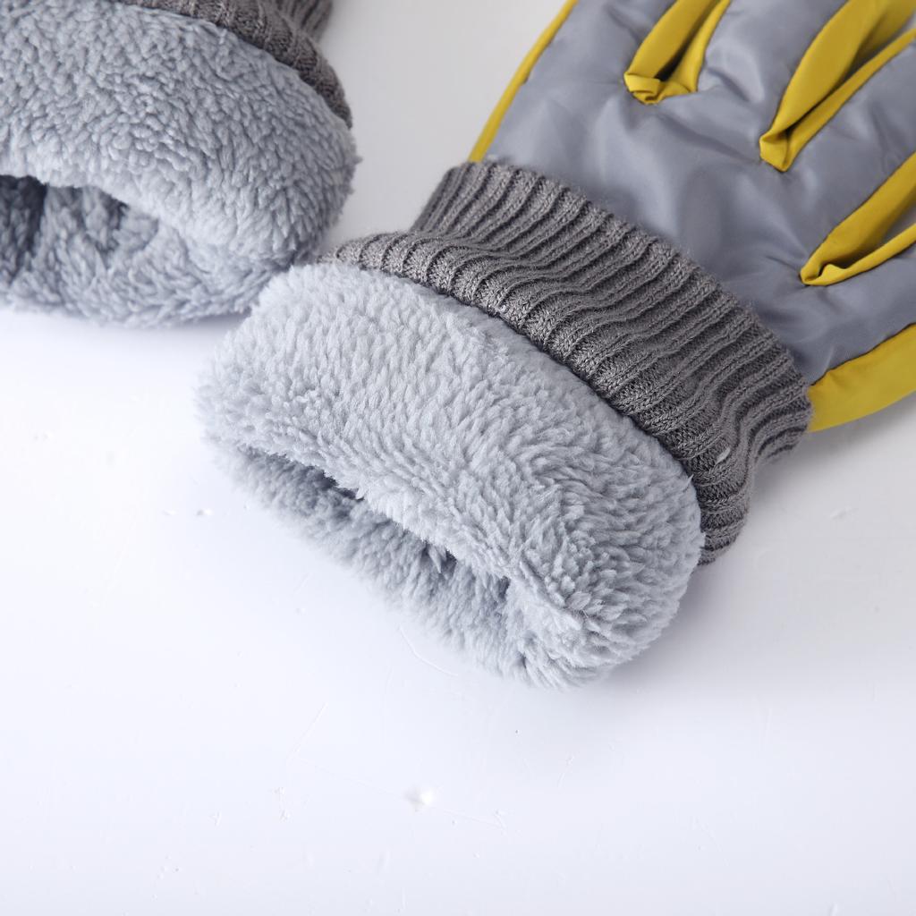 Mănuși de schi de iarnă pentru copii pentru căldură, catifea îngroșată, mănuși cu dinozaur mic, sporturi în aer liber, desen animat, degete, mănuși impermeabile