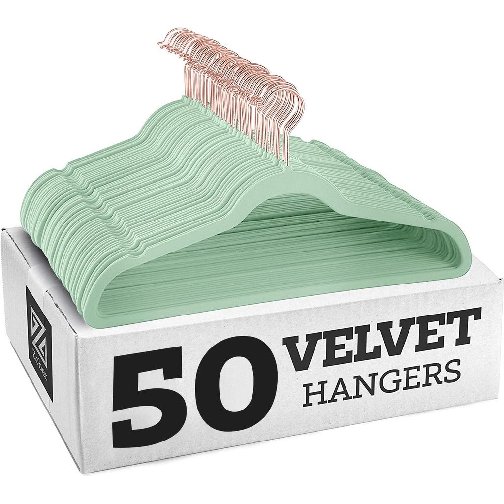 European & American Non-Slip Flocked Magic Wardrobe Clothes Hangers 