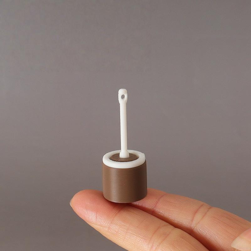 3Pcs Cleaning Tool 1:12 Dollhouse Mini Simulation Long Handle Toilet Brush Model For Toilet Scene Toy Home Decor Accessories