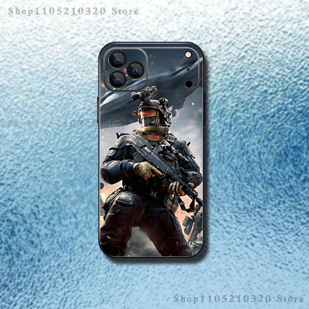 Game Delta Force Phone Case For iPhone 17,16,15,14,13,12,11,Pro,Max,Plus,E,Air,Mini Protective TPU Cover