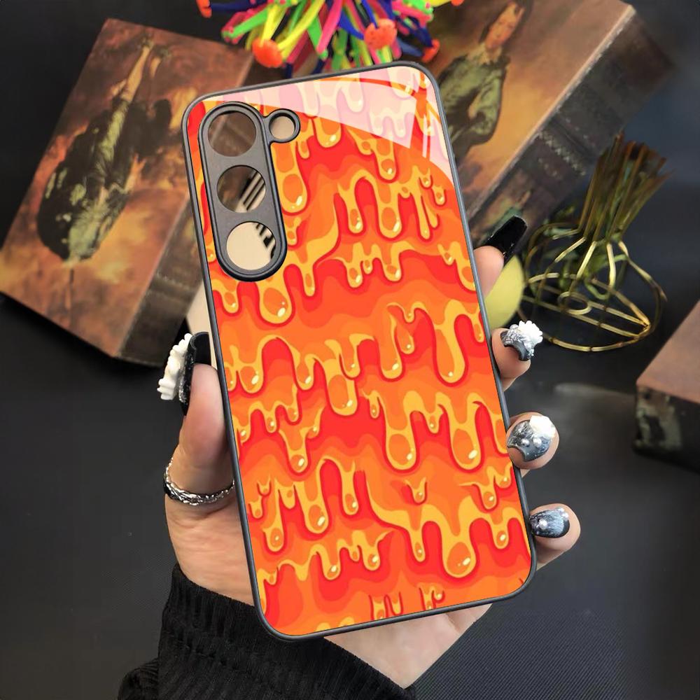 

Slime Pattern Phone Case For Samsung Galaxy S25 S24 S23 S22 S20 S21 Note20 Ultra Plus Fe Colored Silver Cover Samsung S21