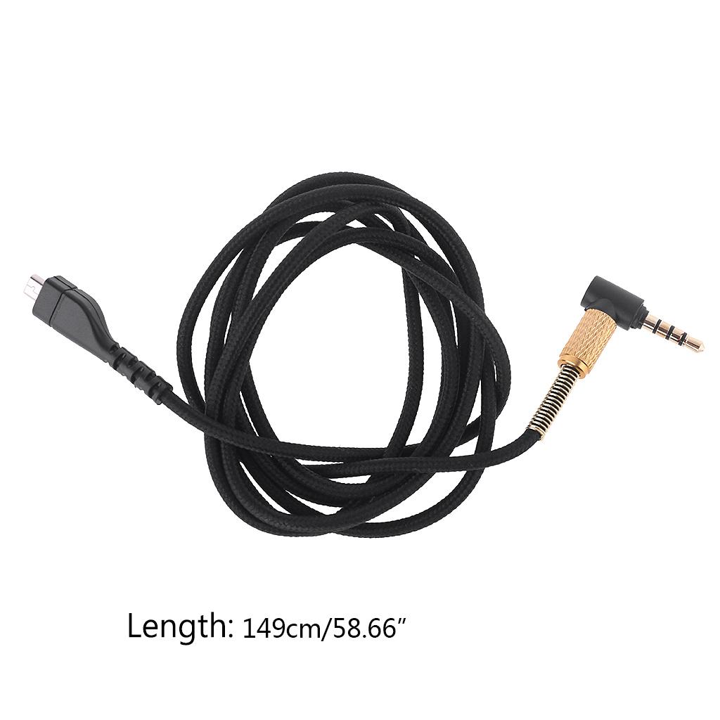 Cable Audio Cord Headphones Replacement 3.5mm 1.5M Long 60 inches for Arctis 3 5 7 9X Pro Gaming Headset Cable Extension