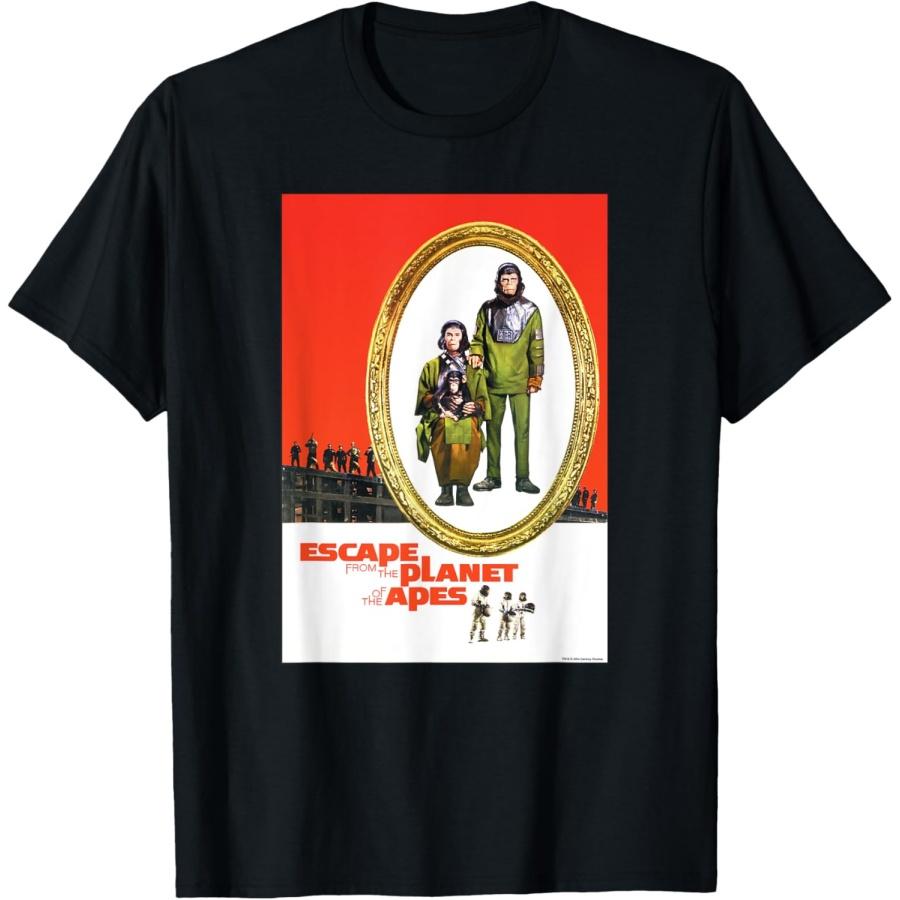Escape from the Planet of the Apes 1971 Family Movie Poster T-Shirt XXXXXL чёрный