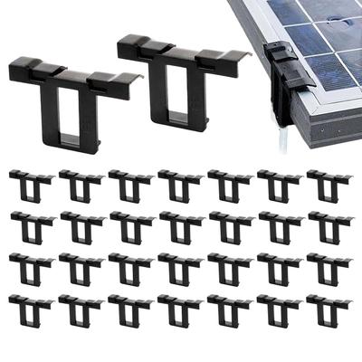 30pcs Solar Panel Drainage Clips Solar Panel Drain Clip Clamp   Auto Remove Stagnant Water Clip Panel Frame Cleaning Clips